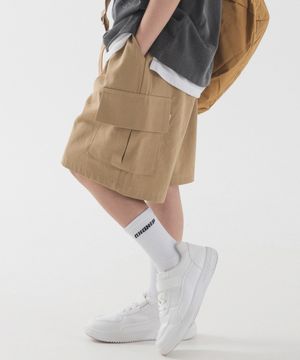 바이오 코튼 카고 하프팬츠 (베이지)