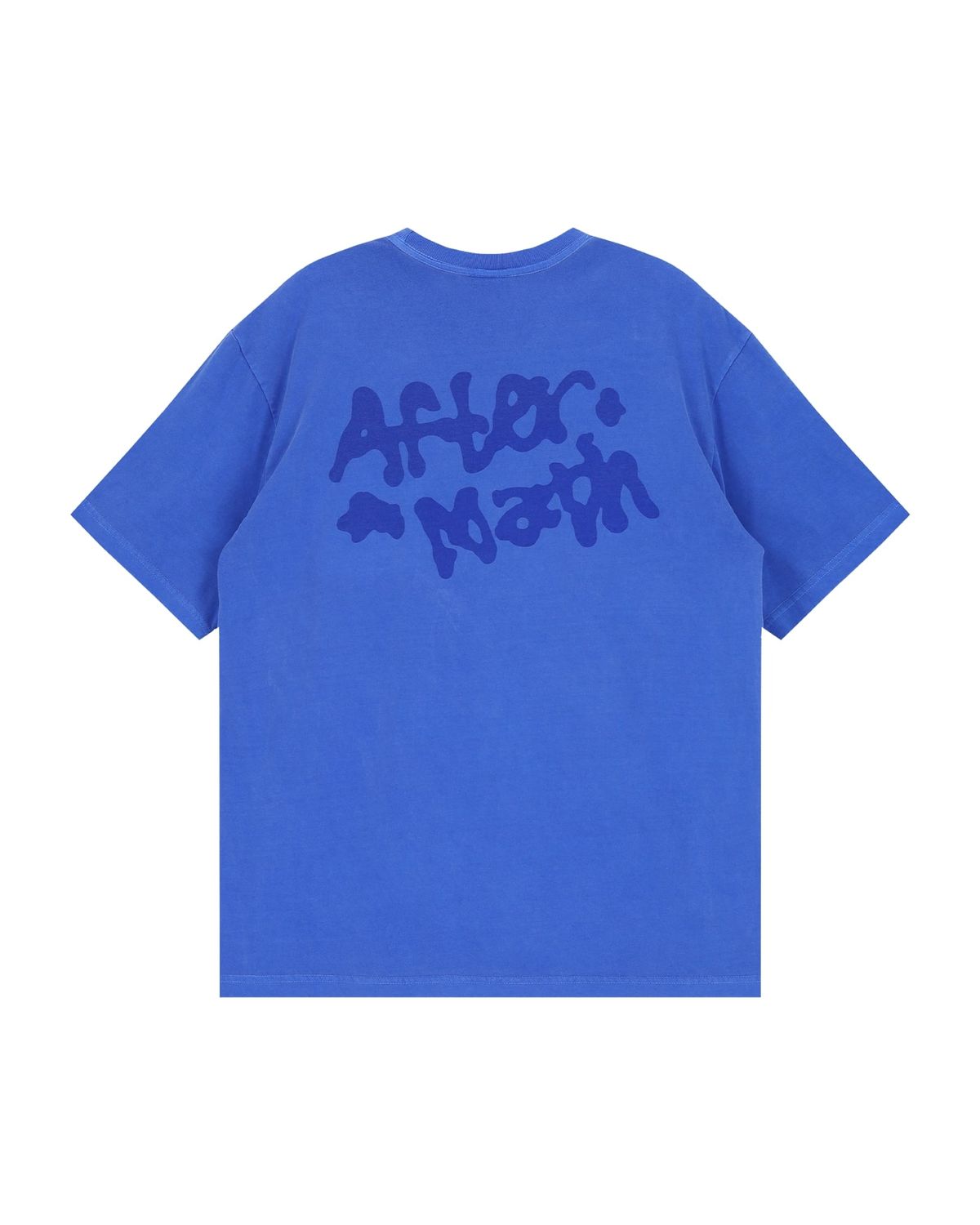 애프터매스(AFTERMATH) STAIN GRAPHIC TEE (BLUE)