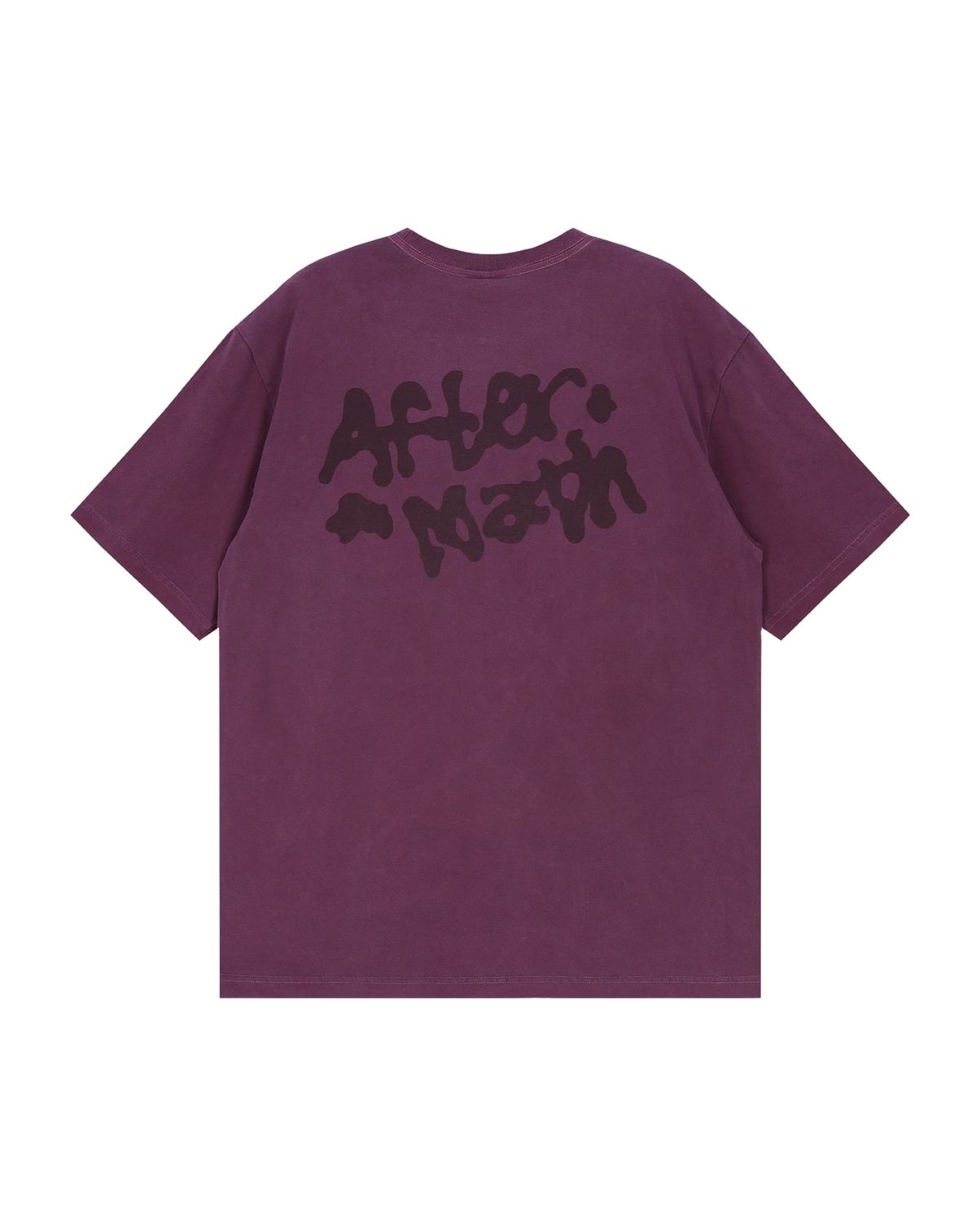 애프터매스(AFTERMATH) STAIN GRAPHIC TEE (PURPLE)