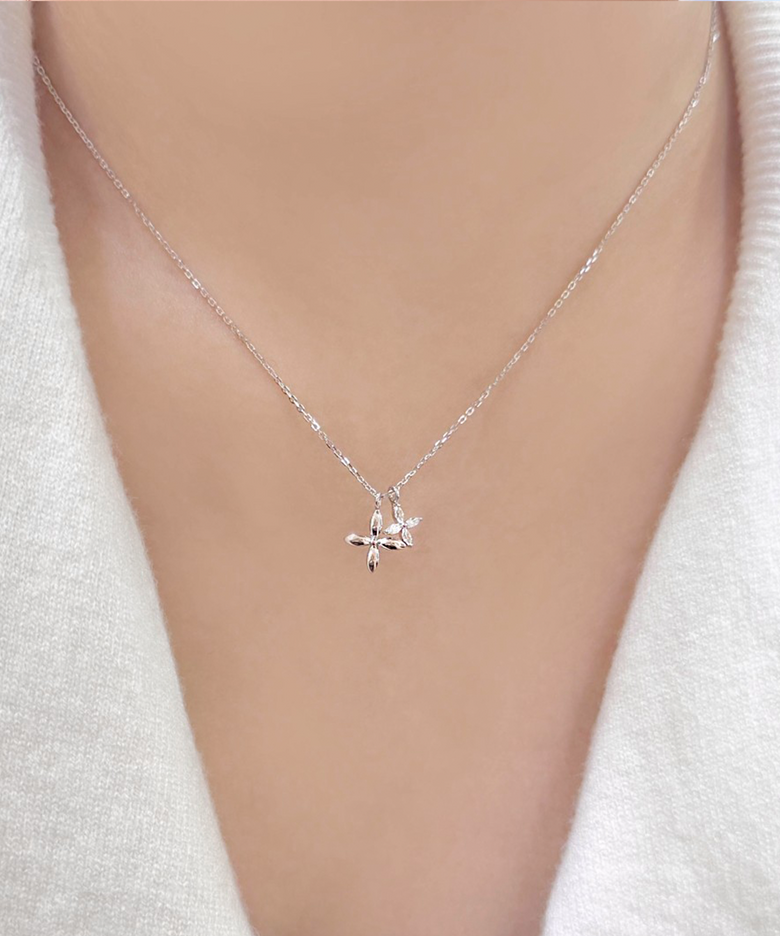 [14K/18K 골드] Double Forsythias 목걸이
