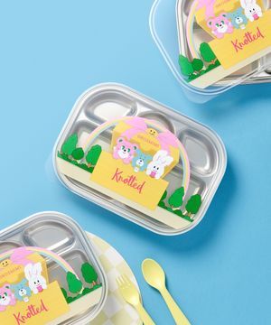 노티드 스테인리스 5구 흡착 식판