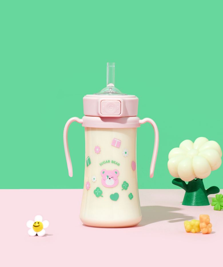 노티드 PPSU 슈가베어 빨대컵 300ml (스트로베리)