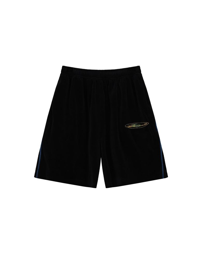 VELOUR TRACK PANTS (BLACK)