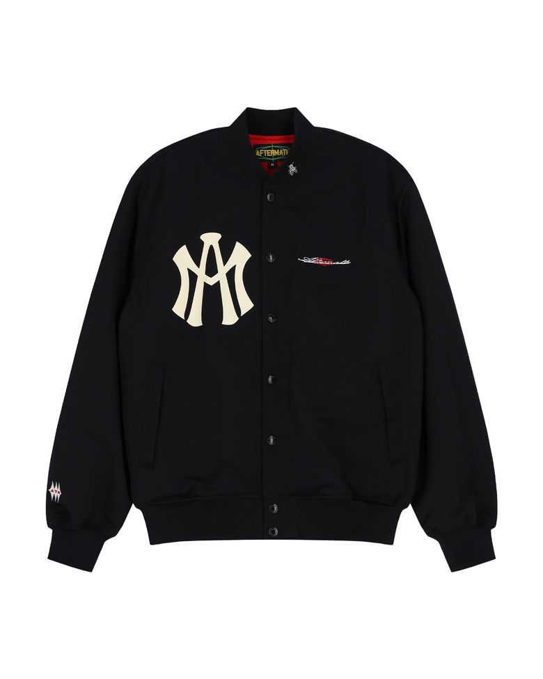 ATM LOGO VARSITY JACKET (BLACK)