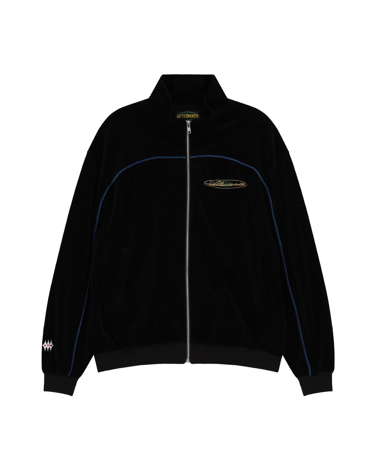애프터매스(AFTERMATH) VELOUR TRACK JACKET (BLACK)