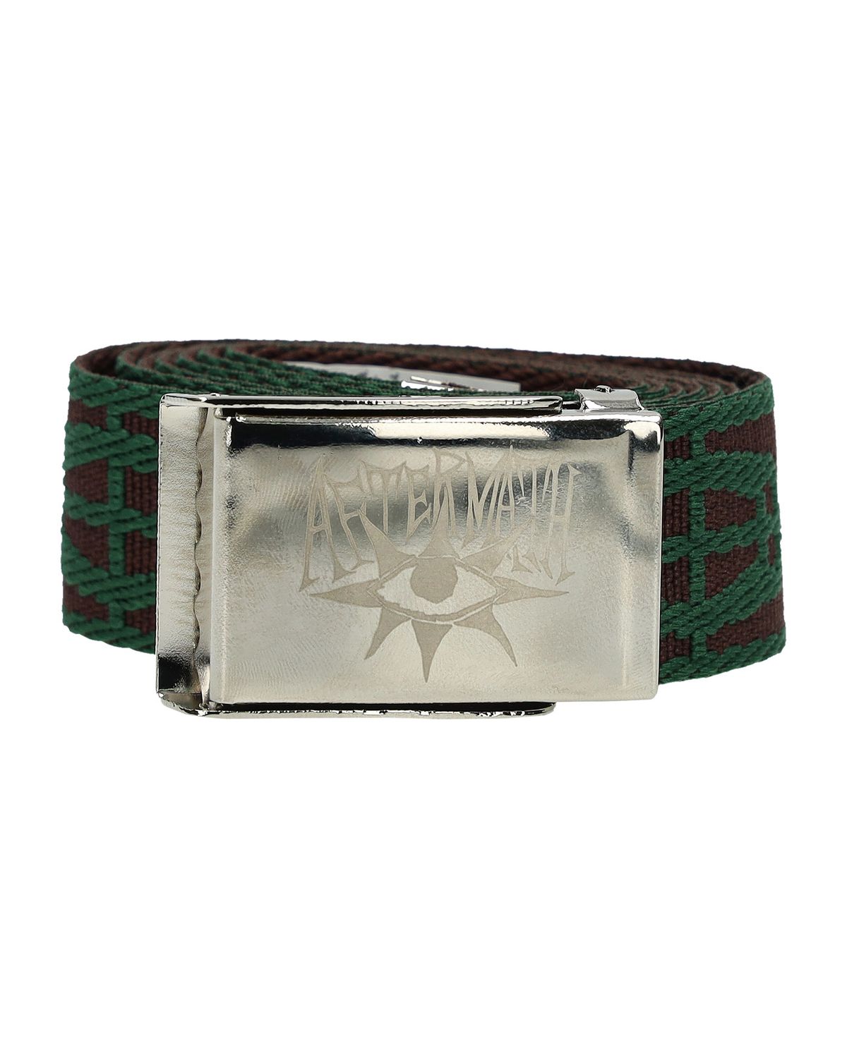 애프터매스(AFTERMATH) LOGO WEBBING BELT (BROWN)