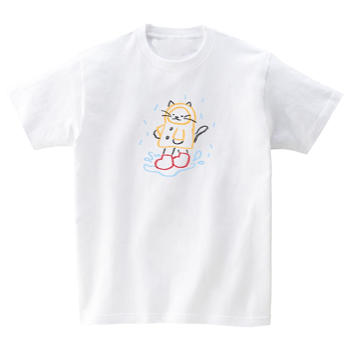 어썸어스(AWESOMEUS) Rain-loving cat T-SHIRTS_4COLOR