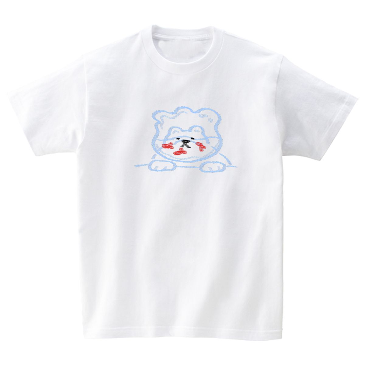 어썸어스(AWESOMEUS) Bear looking at a fishbowl T-SHIRTS_4COLOR
