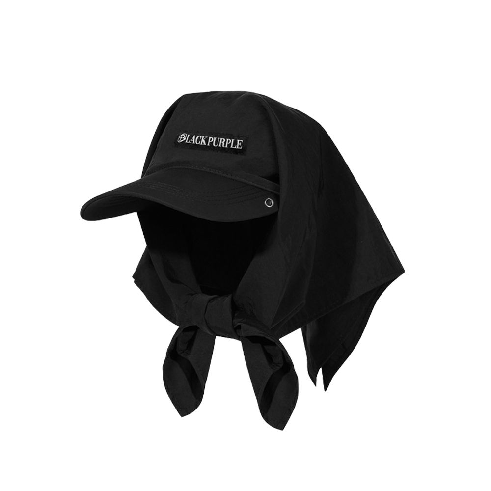 BLACK PURPLE ■ Hooded Shade Bandana Cap MUSINSA | BLACK PURPLE Hooded Shade Bandana Cap_BLACK