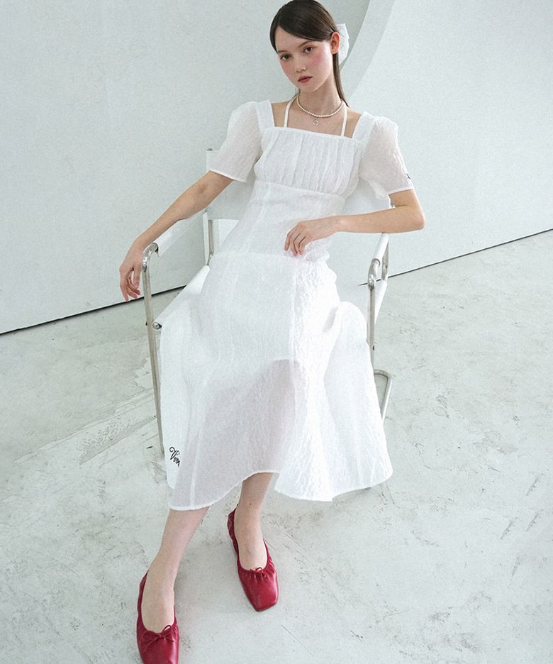 Angel Wedding Long Onepiece WHITE