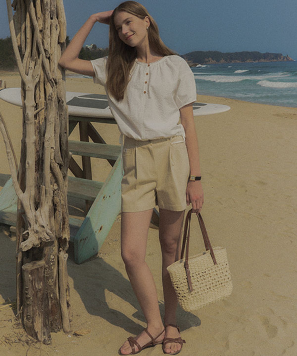틸아이다이(TILL I DIE) Classic short pants TISU02PT02_Beige