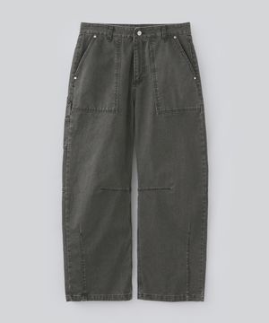 퍼티그 카치온 커브드 팬츠 (워시드 블랙)