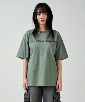 바스키아 CAR SERVICE 백 프린팅 아트워크 반팔티셔츠 BPBTS288U