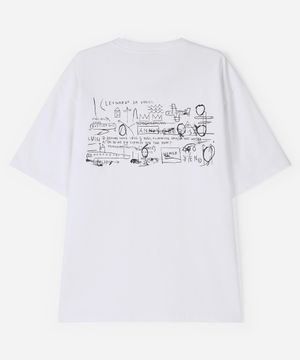 바스키아 LEONARDO 백 프린팅 아트워크 반팔티셔츠 BPBTS281M