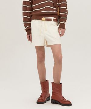 NYC CORDUROY SHORTS WHITE