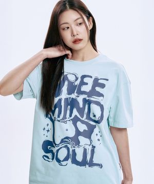 Free Your Mind Cool cotton Overfit half T-shirts