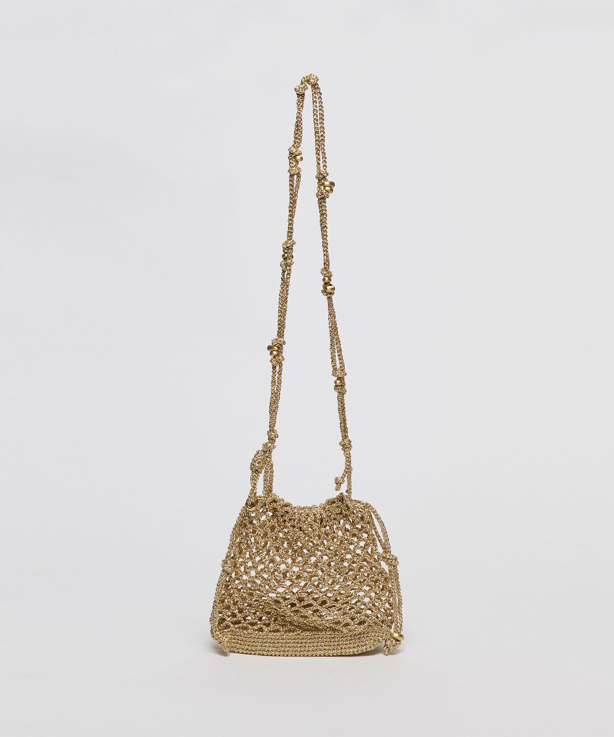 아카이브앱크(ARCHIVEPKE) Gem net pouch bag(Golden hour)_OVBRM25101GOD