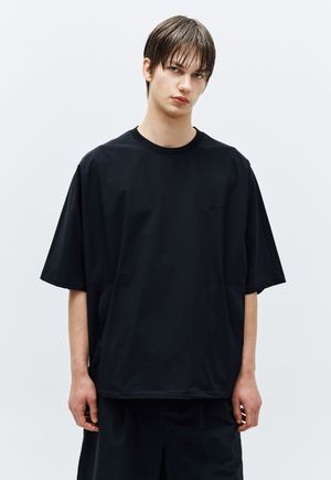 볼륨 돌먼 티셔츠 블랙 ZH3TS306BK