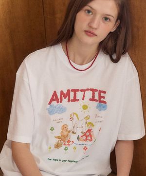 아미떼 크레용 티셔츠 - 화이트