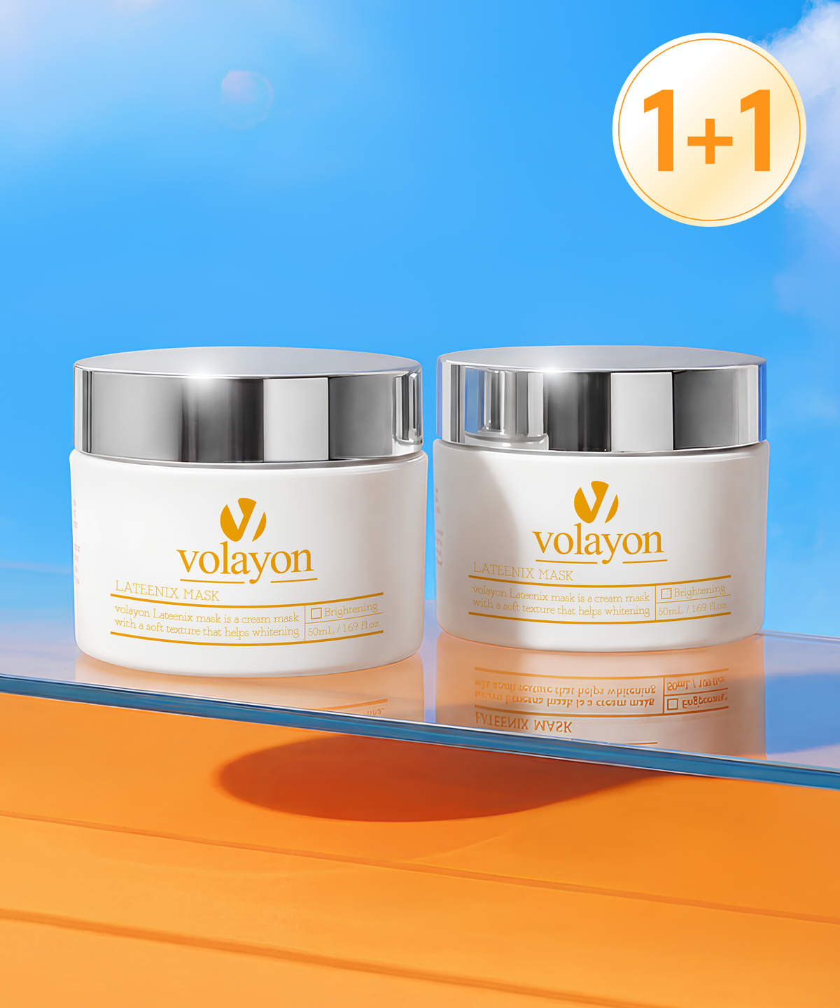 볼라욘(VOLAYON) [2Pack 기획] 톤업팩 피부톤 케어 라티닉스 마스크 50ml