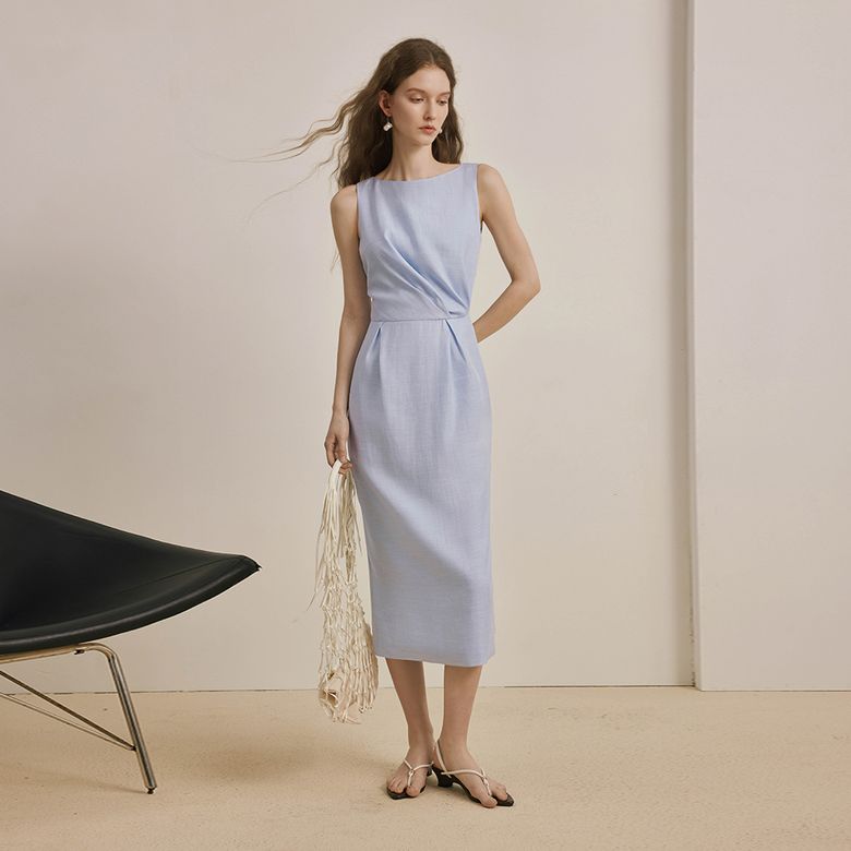 YY_Temperament sleeveless dress