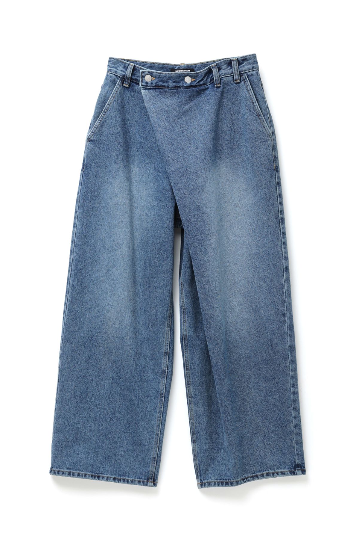 해칭룸(HATCHINGROOM) Wrap Jeans Blue