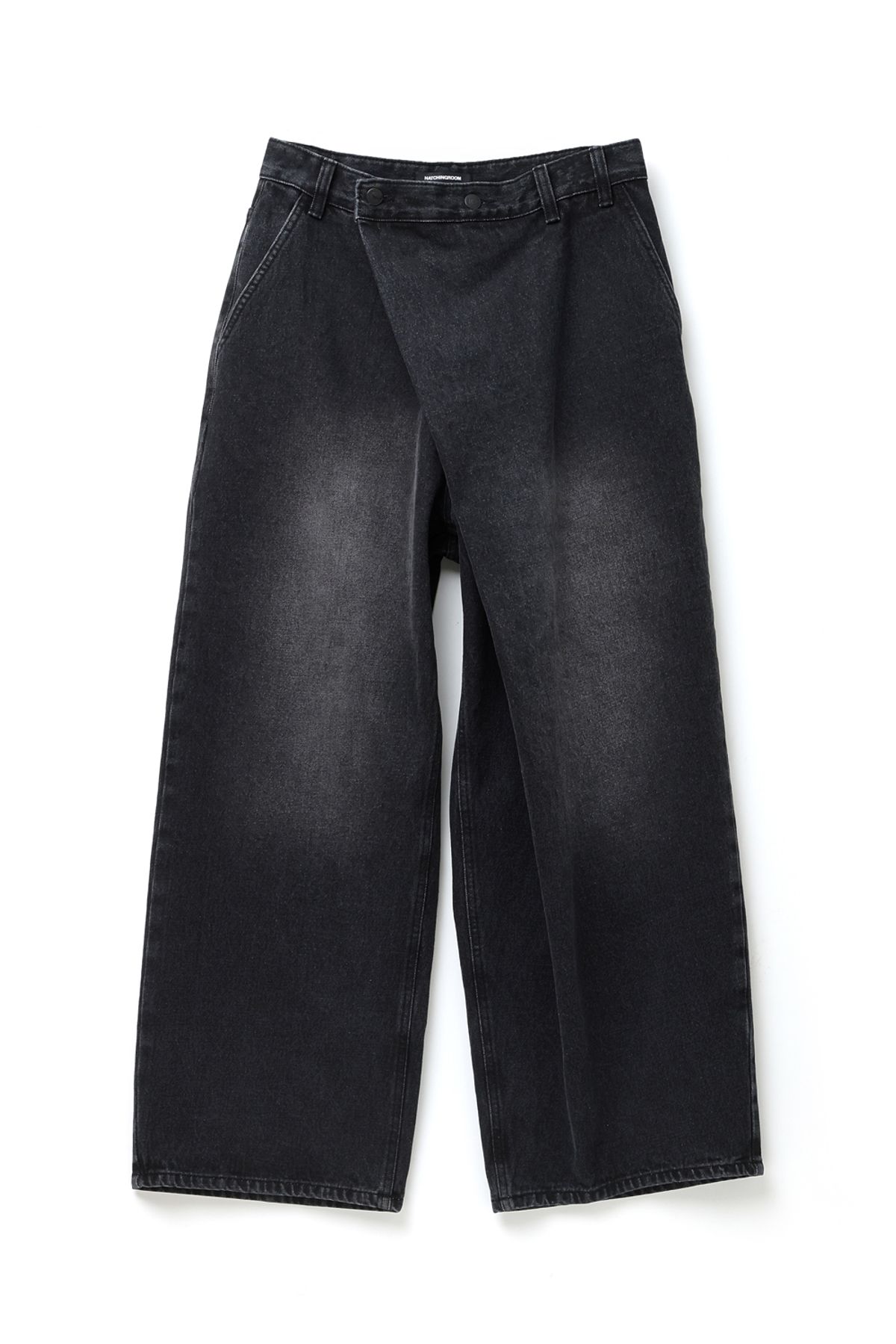 해칭룸(HATCHINGROOM) Wrap Jeans Black