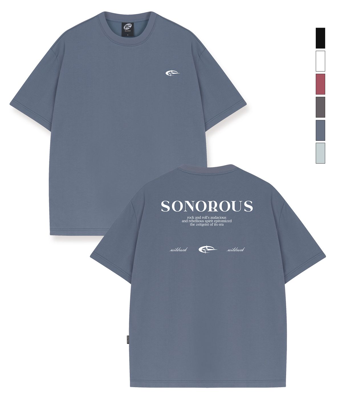 와일드락(WILDROCK) SONOROUS Cool cotton Overfit half T-shirts
