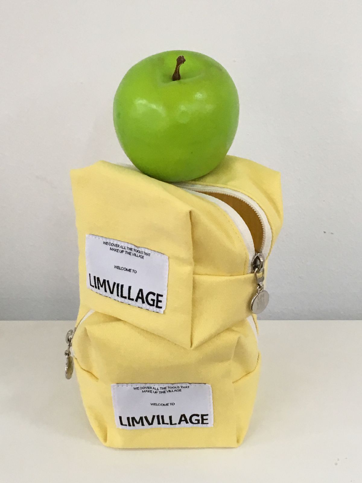 림빌리지(LIMVILLAGE) 블럭 파우치 레몬