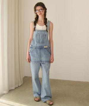 Combi Denim Overall - Middle Blue