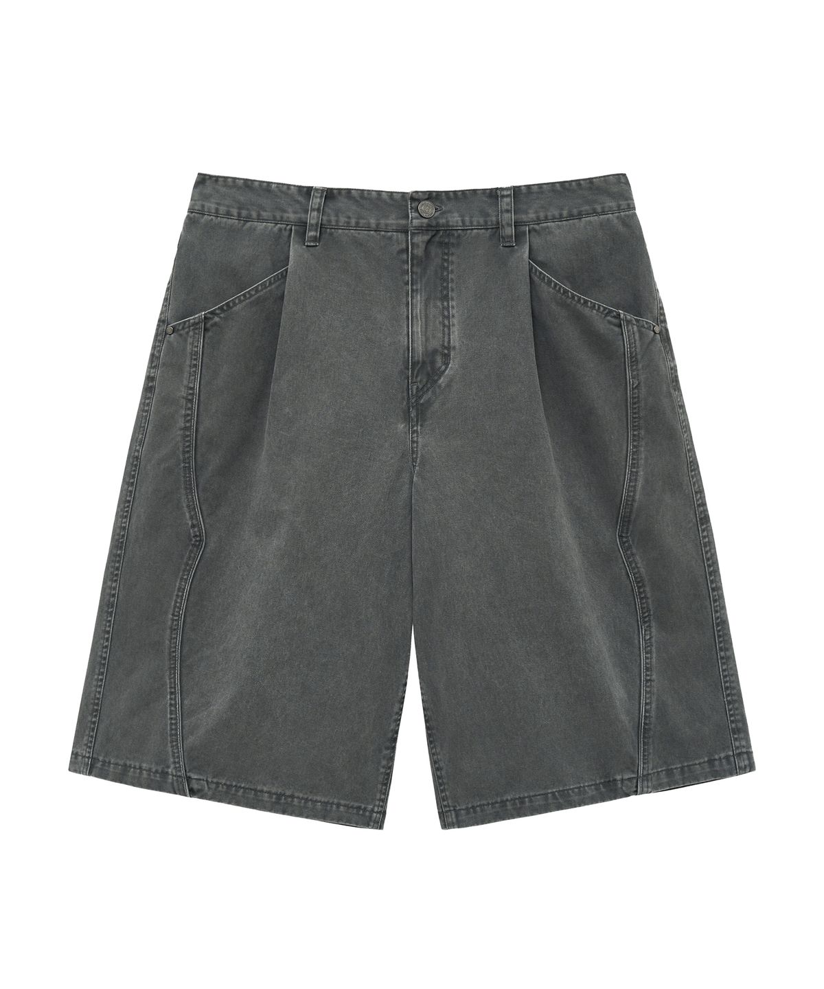 언지미크(UNGIMMICK) WESTERN BERMUDA SHORTS(CHARCOAL)
