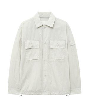 WIND TRUCKER SHIRT (LIGHT GRAY)