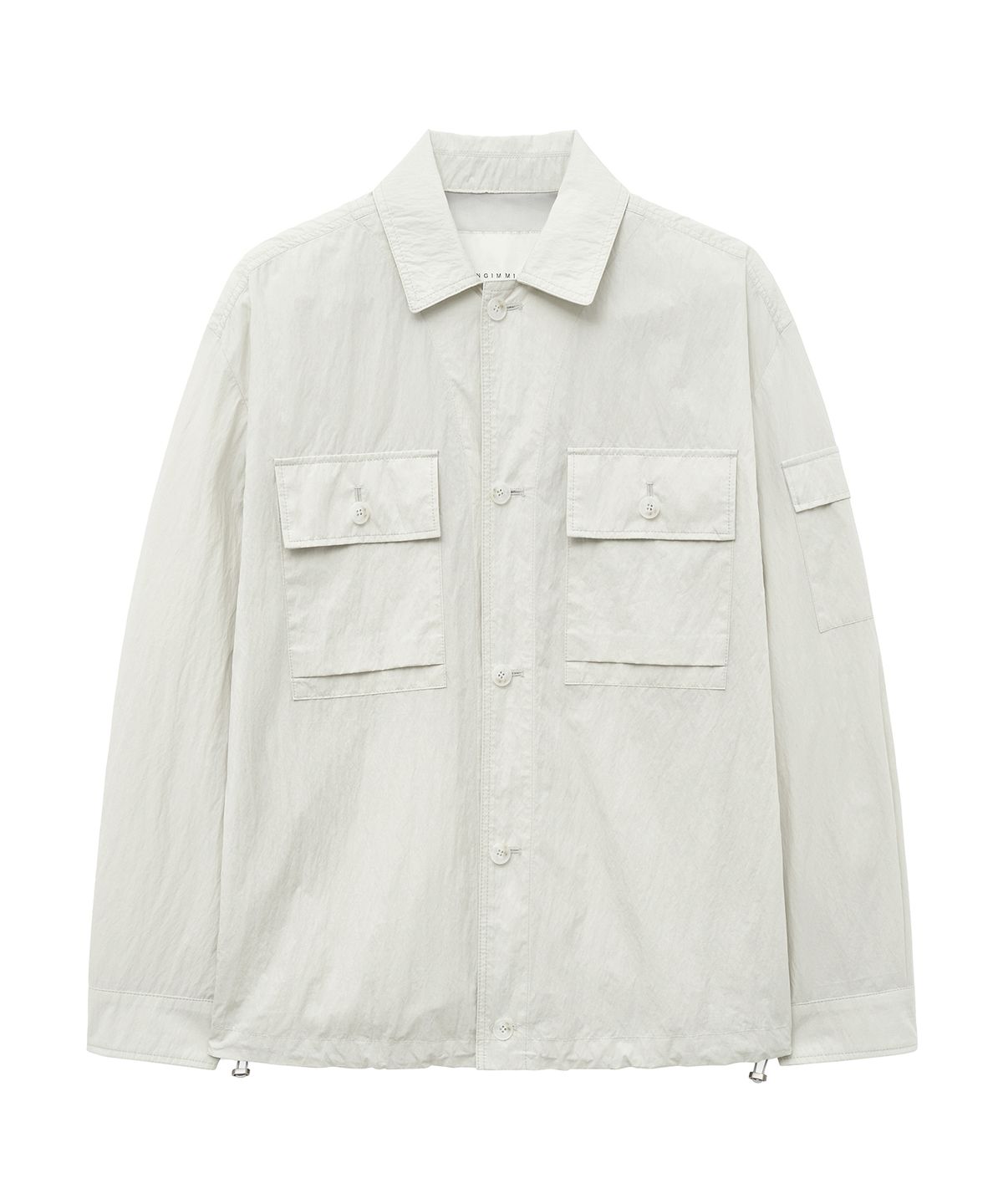언지미크(UNGIMMICK) WIND TRUCKER SHIRT (LIGHT GRAY)