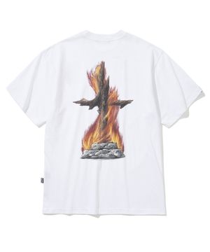 Burning Stake T-Shirts - White
