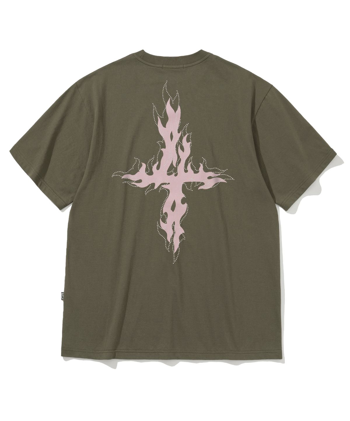 낫포너드(NOT4NERD) Flame 4 Symbol T-Shirts - Khaki