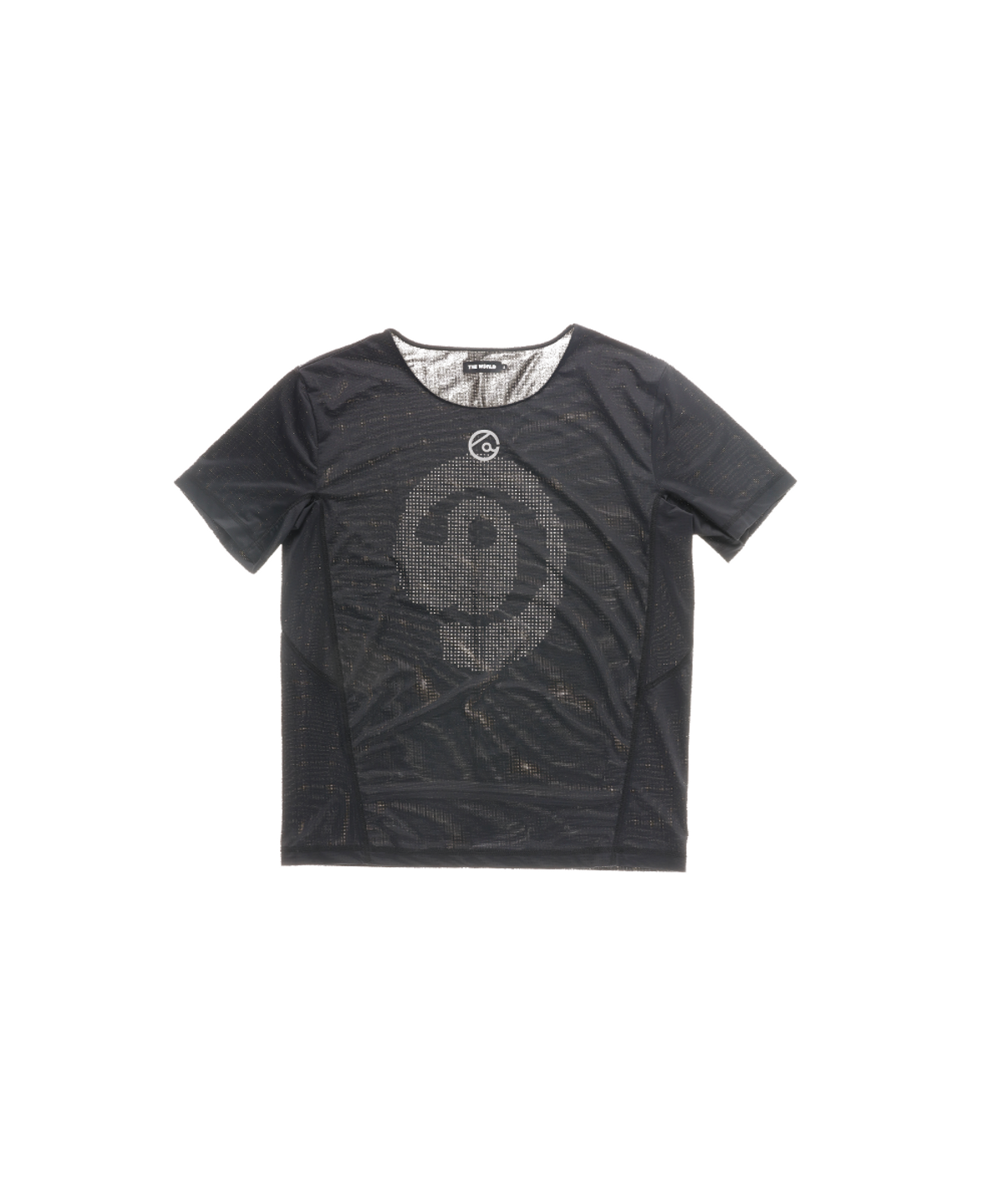더왈드(THEWARLD) LASER BACK HOLE RUNNING TEE BLACK