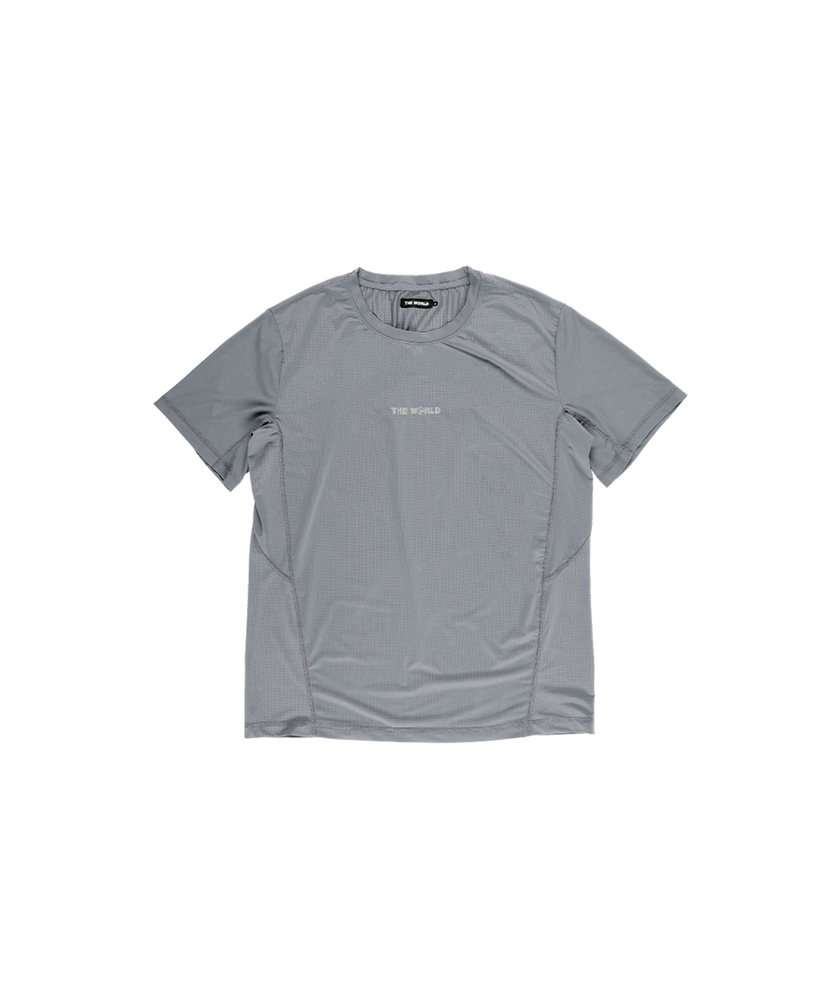 더왈드(THEWARLD) BASIC RUNNING TEE BLUE GRAY