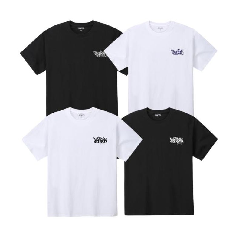 [2PACK] 랩스타미니 스트릿미니 라운드 반팔 티셔츠