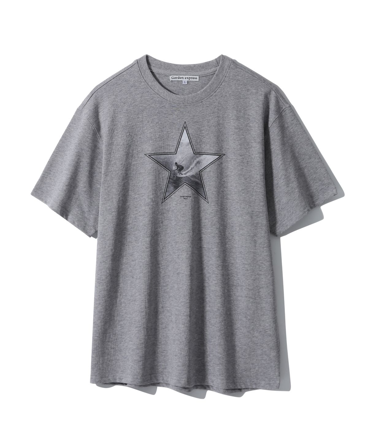 가든익스프레스(GARDEN EXPRESS) Surfing Star T-Shirt (melange grey)