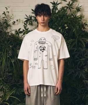 Stranger things half T-shirts white