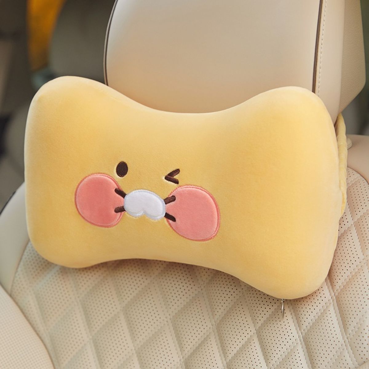 카카오프렌즈(KAKAO FRIENDS) 차량용 메모리폼 목쿠션_춘식이