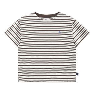 BZ27TS05BN 브라운 라운드 반팔 티셔츠