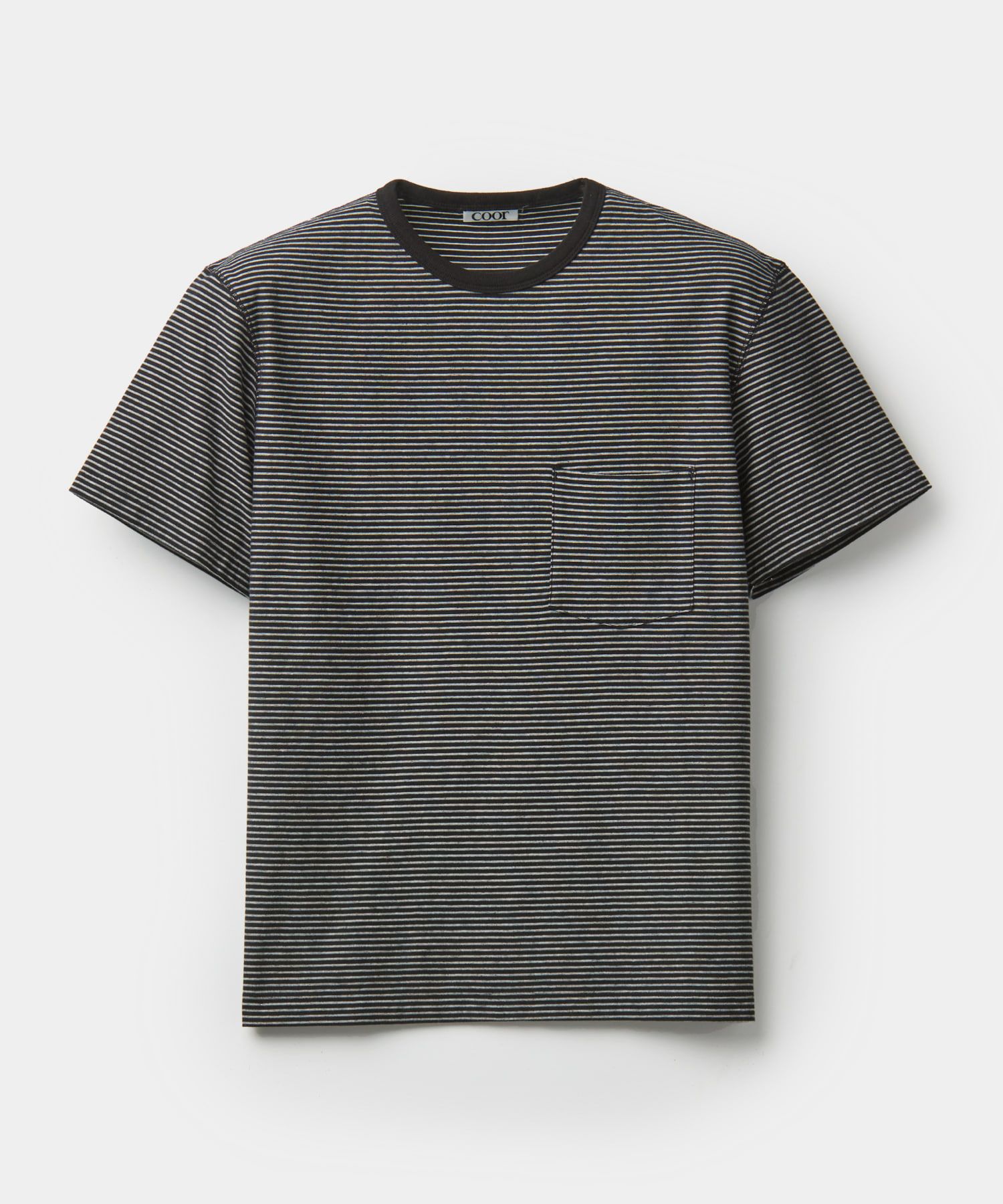 Tシャツ・カットソー COOR Cotton Pinstripe T-Shirt 5SH025 MUSINSA公式 | COOR Cotton Pinstripe T-Shirt (Black)