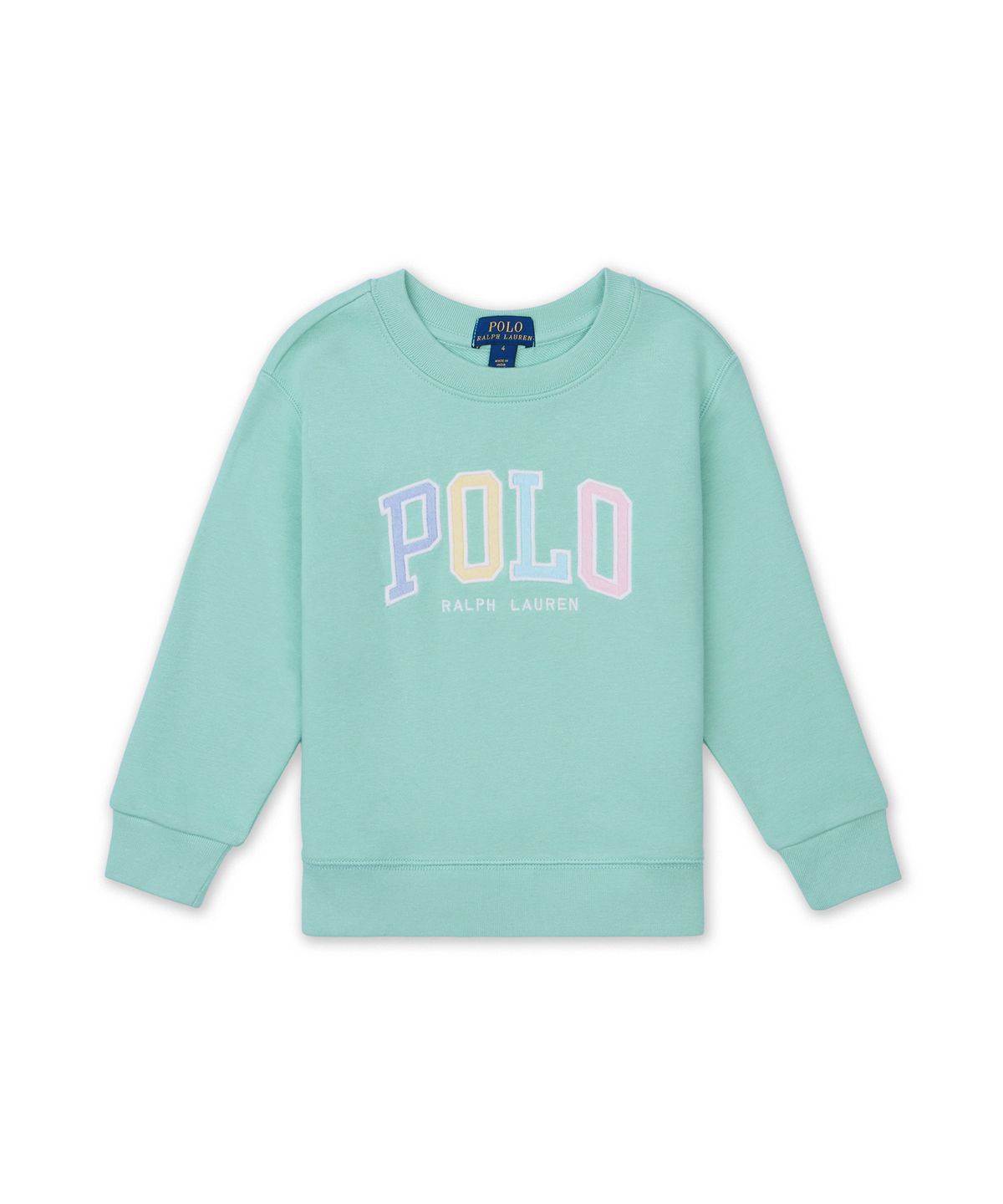 폴로 랄프 로렌 칠드런(POLO RALPH LAUREN CHILDREN) 로고 프렌치 테리 스웨트셔츠-그린