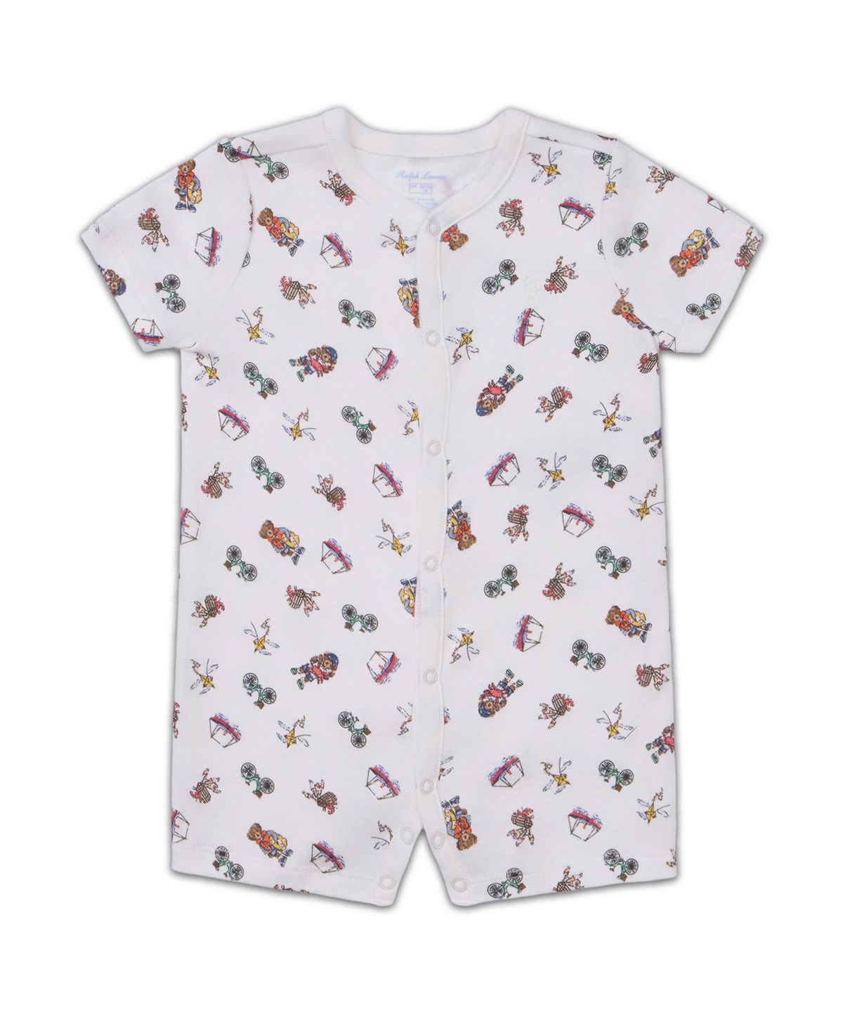 폴로 랄프 로렌 칠드런(POLO RALPH LAUREN CHILDREN) 폴로 베어 코튼 인터로크 쇼트올-멀티 컬러