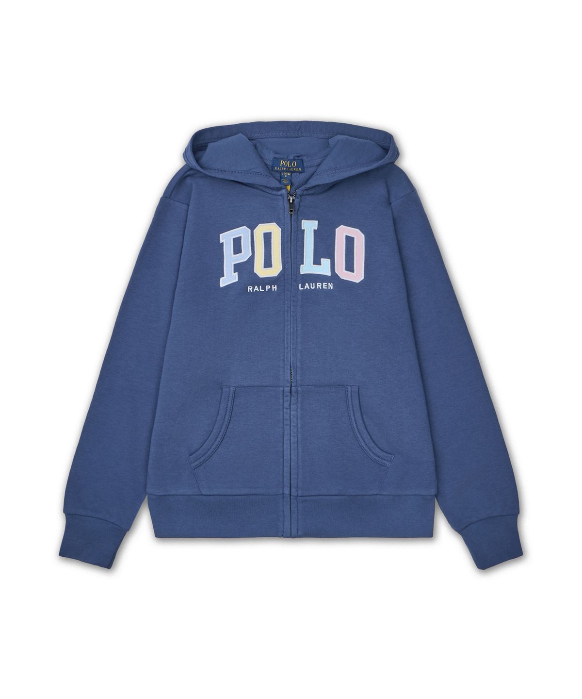 폴로 랄프 로렌 칠드런(POLO RALPH LAUREN CHILDREN) 로고 프렌치 테리 풀 지퍼 후디-네이비