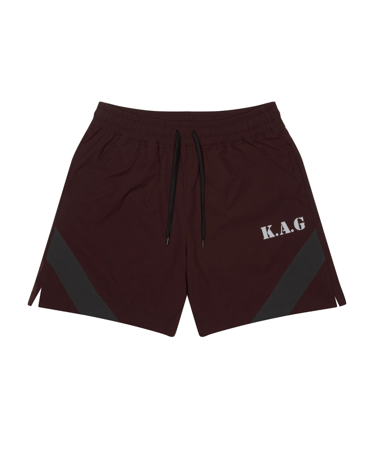 카키그라도(KHAKI GRADO) K.A.G PFU 배색 쇼츠 (Burgundy-Charcoal)