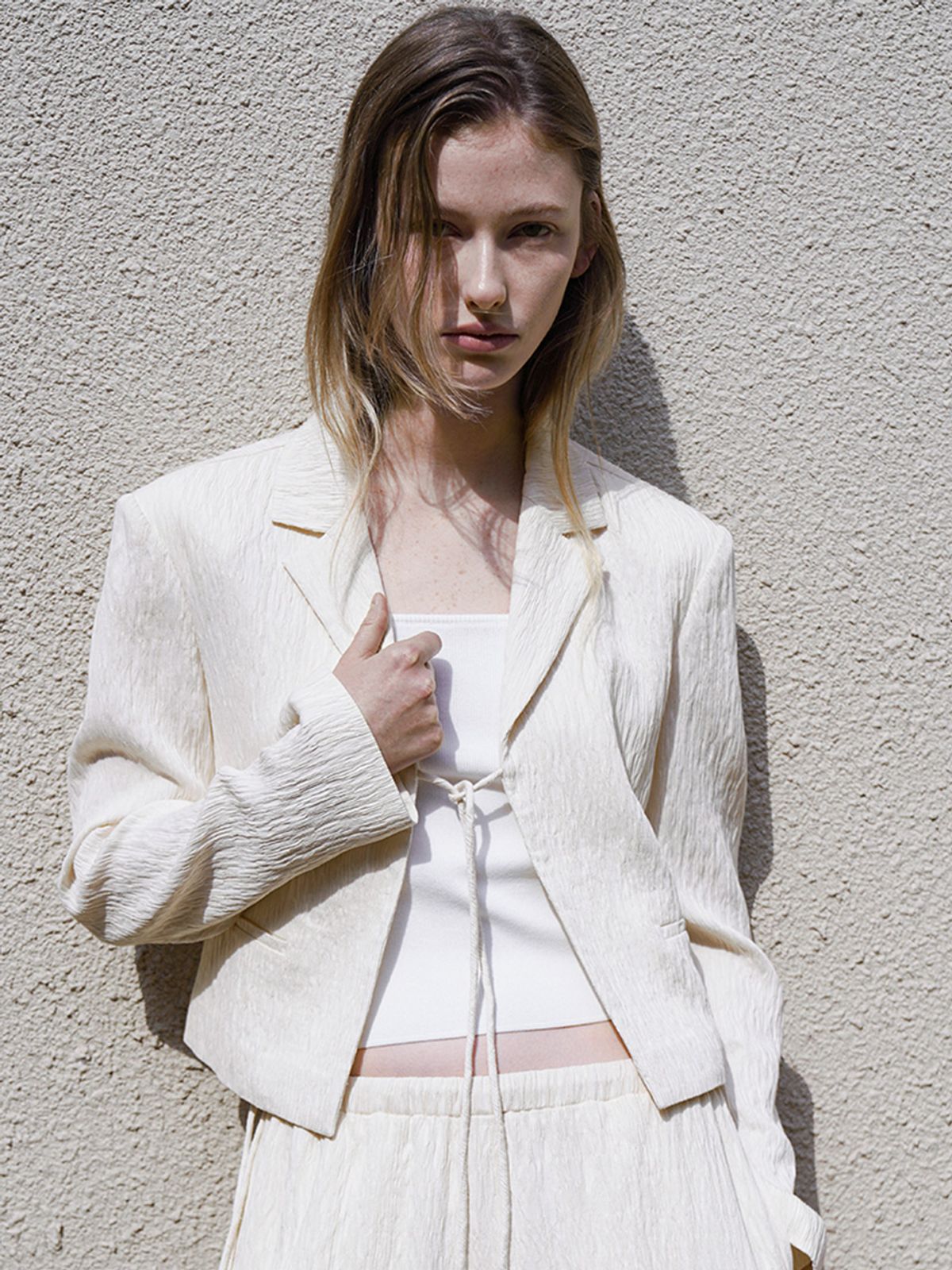 아틀리에 나인(ATELIER NAIN) ROSE RIBBON SET-UP JACKET(JK-3019)