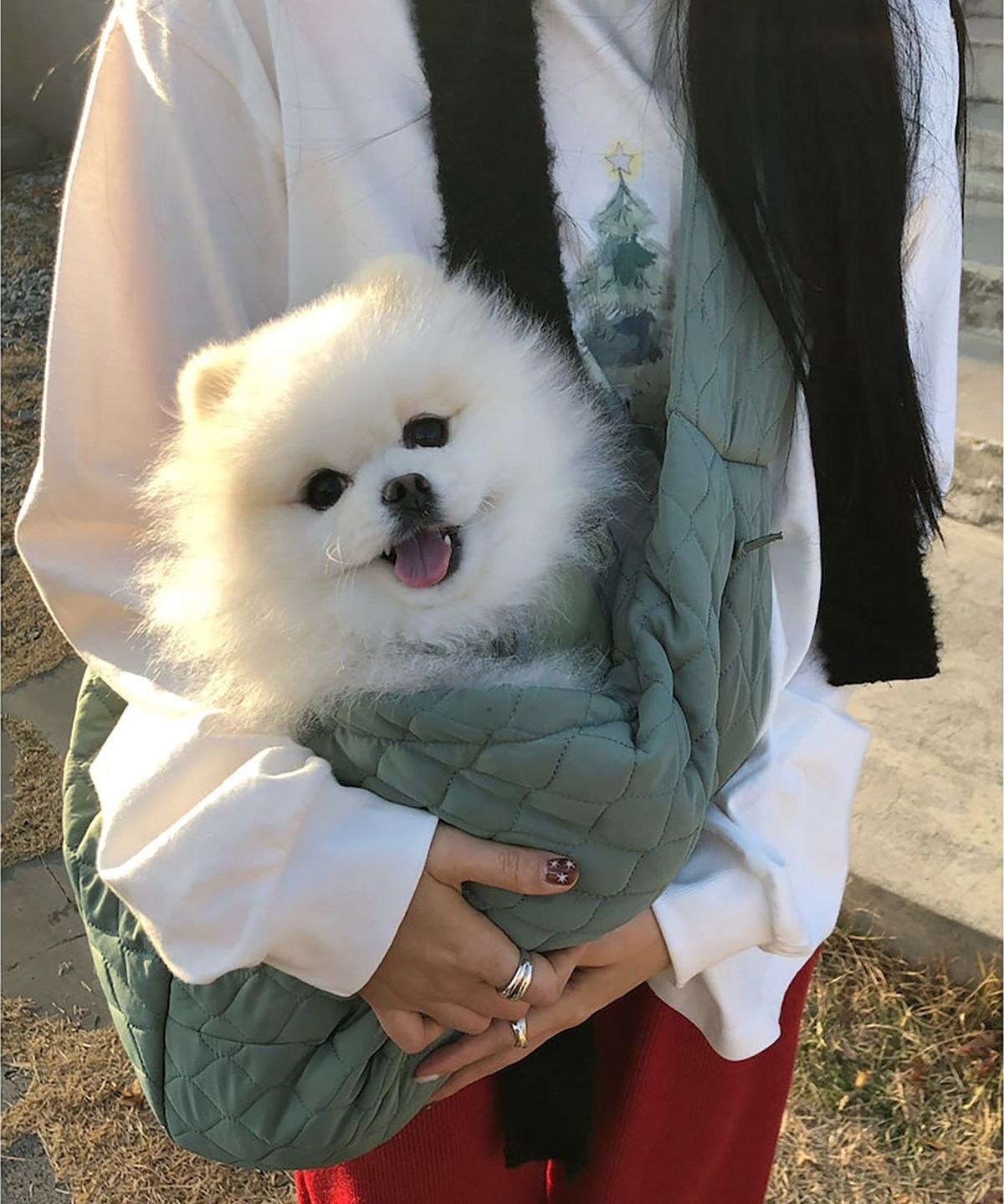 빈폴 액세서리(BEANPOLE ACCESSORY) [maxbone] Packable Sling Carrier - Apple Green