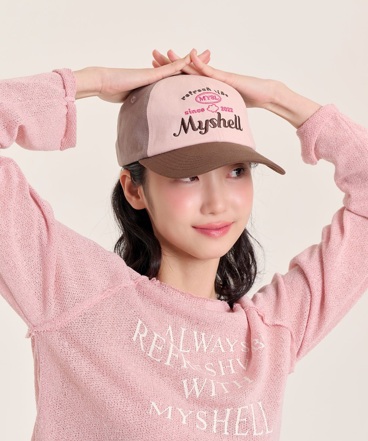 마이쉘(MYSHELL) 빈티지 3배색 볼캡_20213CP